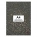 GOMA EVA A4 AUTOADHESIVA CON BRILLANTINA NEGRO