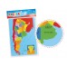 ROMPECABEZAS DE GOMA EVA MAPA REPUBLICA ARGENTINA KREKER