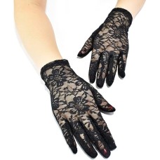 GUANTES DE ENCAJE NEGRO GUANTES DE ENCAJE NEGRO