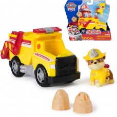 PAW PATROL VEHICULO LANZA ROCAS BASURERO FIRE RESCUE RUBBLE