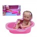 MUÑECA BEBE NEW BORN CON BAÑERA Y PAÑAL