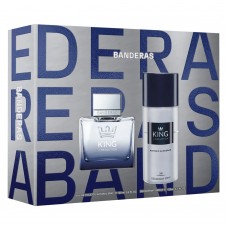 ESTUCHE PARA REGALO A. BANDERAS KING OF SEDUCTION PERFUME X 100 ML + DESODORANTE