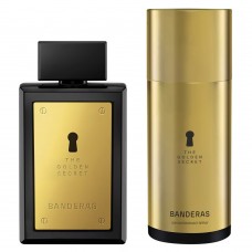 ESTUCHE PARA REGALO A. BANDERAS THE GOLDEN SECRET PERFUME X 100 ML + DESODORANTE