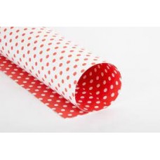 CARTULINAS ESTAMPADAS LUNARES ROJO Y BLANCO