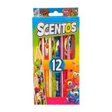 LAPICES DE COLORES X 12 LARGOS SCENTOS CON AROMAS