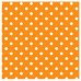 PAPEL DE FORRAR A LUNARES NARANJA