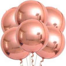GLOBO METALIZADO ROSA GOLD BALONIM 12 PULG.