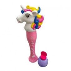 BURBUJERO JULIANA UNICORNIO CON LUZ