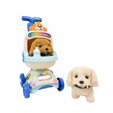 JULIANA PETS HORA DEL PASEO PERRITO CON COCHE DE PASEO CON MOVIMIENTO Y SONIDOS