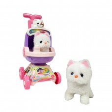 JULIANA PETS HORA DEL PASEO GATITO CON COCHE CON SONIDOS Y MOVIMIENTO