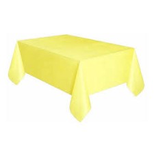 MANTEL DESCARTABLE FRISELINA AMARILLO PASTEL RECTANGULAR 1,20 X 1,80 M