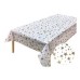 MANTEL DESCARTABLE FRISELINA ESPECIAL BLANCO CON ESTRELLAS DORADAS RECTANGULAR