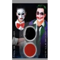 MAQUILLAJE ARTISTICO X 2 HALLOWEEN ROJO Y NEGRO MAQUILLAJE ARTISTICO X 2 HALLOWEEN ROJO Y NEGRO