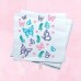 SERVILLETAS DESCARTABLES ESTAMPADAS MARIPOSAS GLAM