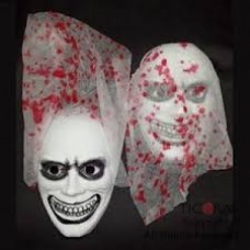 HALLOWEEN - CARETA ESPECTRO CON VELO CON SANGRE HALLOWEEN - CARETA ESPECTRO CON VELO CON SANGRE