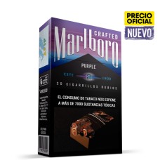 CIGARRILLOS MARLBORO CRAFTED PURPLE BOX X 20