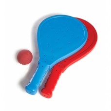 PALETAS DE PLASTICO X 2 CON PÉLOTA ARENEROS LIONELS