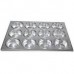 PLACA MOLDE PARA MUFFINS X 12 ALUMINIO