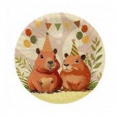 PLATOS DESCARTABLES LINEA CARPINCHO CAPYBARA X 8