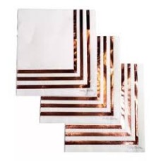 SERVILLETAS DESCARTABLES PARTY STORE BORDE ROSA GOLD X 12