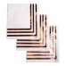 SERVILLETAS DESCARTABLES PARTY STORE BORDE ROSA GOLD X 12