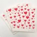 SERVILLETAS DESCARTABLES ESTAMPADAS NAPTRES CORAZON ROJO X 20