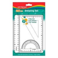 SET DE GEOMETRIA 3 PIEZAS 20 CM KEYROAD