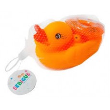 ANIMALITOS PARA BAÑERA CON CRIA PATA CON 3 PATITOS SEBIGUS