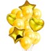 SET DE GLOBOS METALIZADOS ESTRELLA Y CORAZON Y LATEX CON CONFETTI X 14 DORADO SET DE GLOBOS METALIZADOS ESTRELLA Y CORAZON Y LATEX CON CONFETTI X 14 DORADO