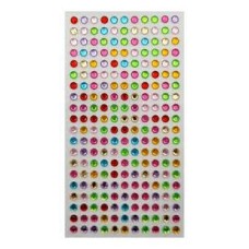 STRASS GEMAS AUTOADHESIVAS MULTICOLORES