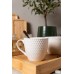 TAZAS DE CERAMICA X 4 LINEA PANAL WHITE