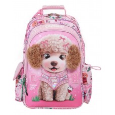 MOCHILA ESPALDA CHIMOLA POODLE PERRITO CON OREJAS DE PELUCHE 18 PULG.