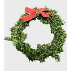 ADORNO PARA PUERTA NAVIDEÑO CORONA CON MOÑO