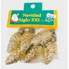 PIÑA NAVIDEÑA Nº 7 DORADA X 6