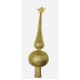 PUNTAL NAVIDEÑO 27 CM DORADO CON ESTRELLA GIBREADO