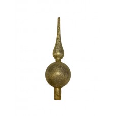 PUNTAL NAVIDEÑO 22 CM DORADO TEXTURADO