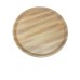 BANDEJA DE PLASTICO SIMIL MADERA REDONDA 35,5 CM