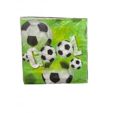 SERVILLETAS DESCARTABLES COTIMARKET FUTBOL GOL X 20