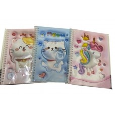 LIBRETA CON ESPIRAL CON TAPA INFANTIL 3D