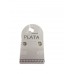 AROS CON STRASS PLATA X 2 CHICOS