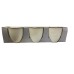 TAZAS DE CERAMICA X 3 CAFE RAYAS