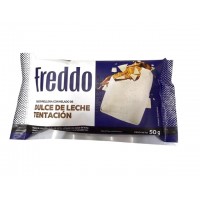HELADO TABLETA FREDDO DULCE DE LECHE TENTACION CHOCOLATE BLANCO X 50 G