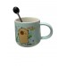 TAZA DE CERAMICA CAPYBARA CON TAPA Y CUCHARA TAZA DE CERAMICA CAPYBARA CON TAPA Y CUCHARA