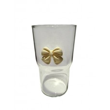 VASO DE VIDRIO 400 ML SIN SORBETE TAPA DE BAMBU MOÑO BEIGE VASO DE VIDRIO 400 ML SIN SORBETE TAPA DE BAMBU MOÑO BEIGE