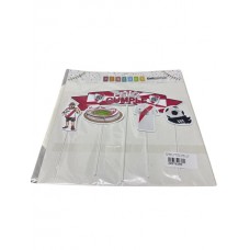 ADORNO DE TORTA - CARTEL FELIZ CUMPLE CON PINCHES RIVER PLATE X 5