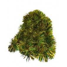 BOA NAVIDEÑA 10 CM VERDE Y ORO