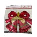 ADORNO PARA PUERTA NAVIDEÑO 2 CAMPANAS CON GLITTER ROJO