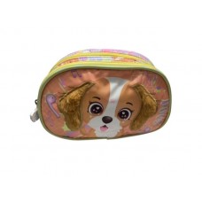 CARTUCHERA CON CIERRE DOBLE OVAL PHI PHI TOYS PERRITO