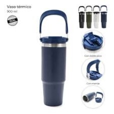 VASO TERMICO DE ACERO INOXIDABLE WANDERLUST X 900 ML CON DOBLE PICO Y SORBETE