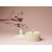 VELA DE SOJA EN CARAMELERA BLANCA 9 X 11 CM ILUMINARTE
